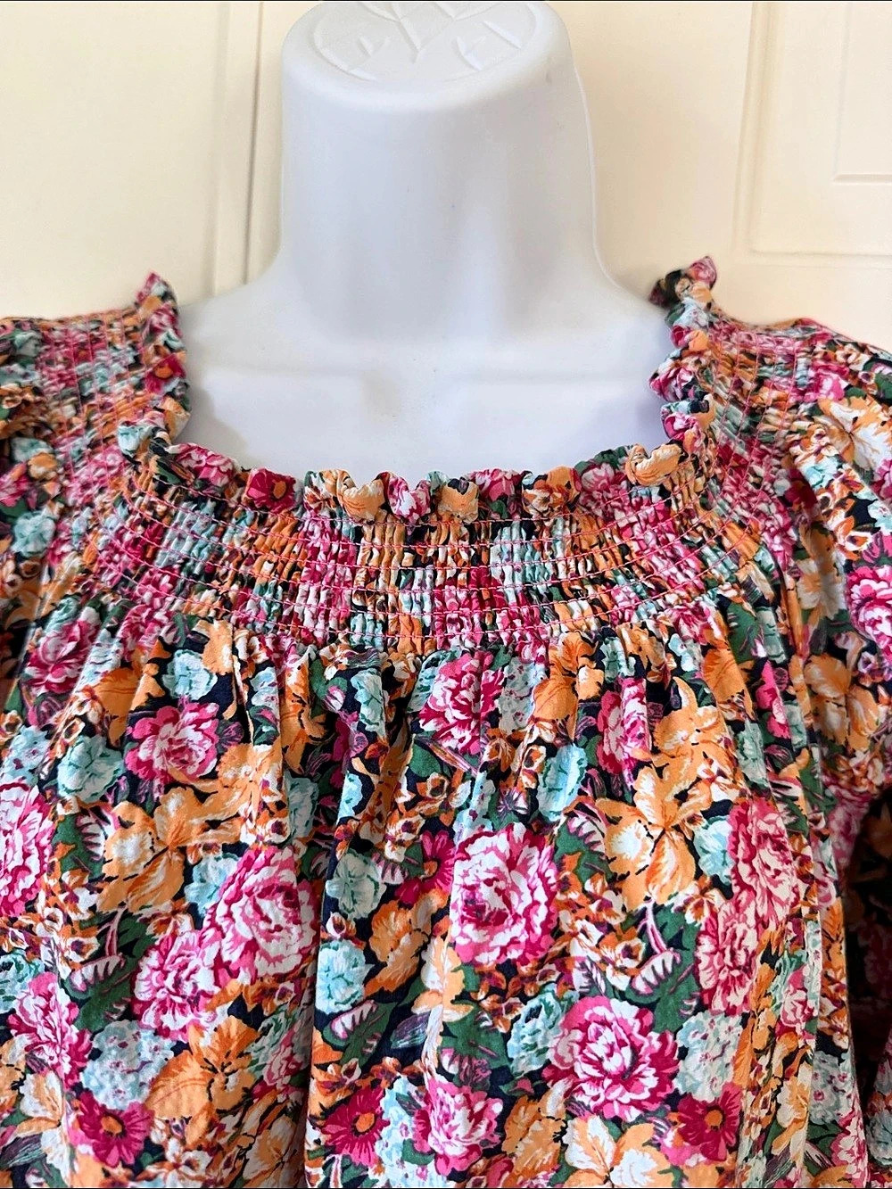 Maeve by Anthropology Floral Smocked Dress